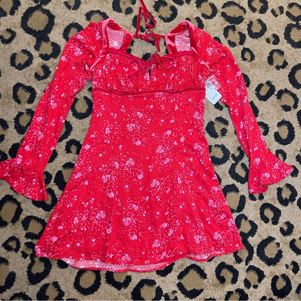 Free People Tess Bell Sleeve Mini Dress - Picture 7 of 7